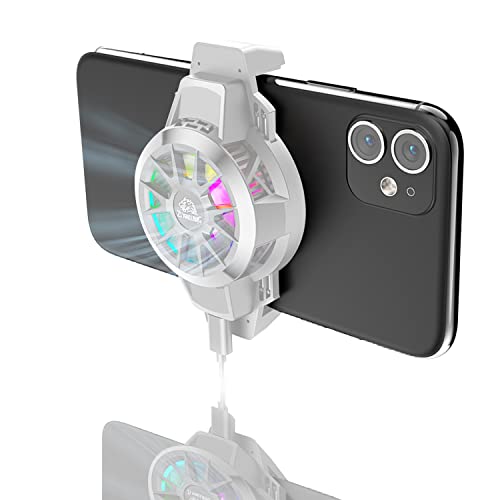XINMENG Mobile Phone Radiator Portable Phone Fan Cell Phone Heatsink Fast Cooling Phone Cooler for Gaming Watch Videos, Suitable for All Types of Cell Phones from width of 2.63-3.46 inches